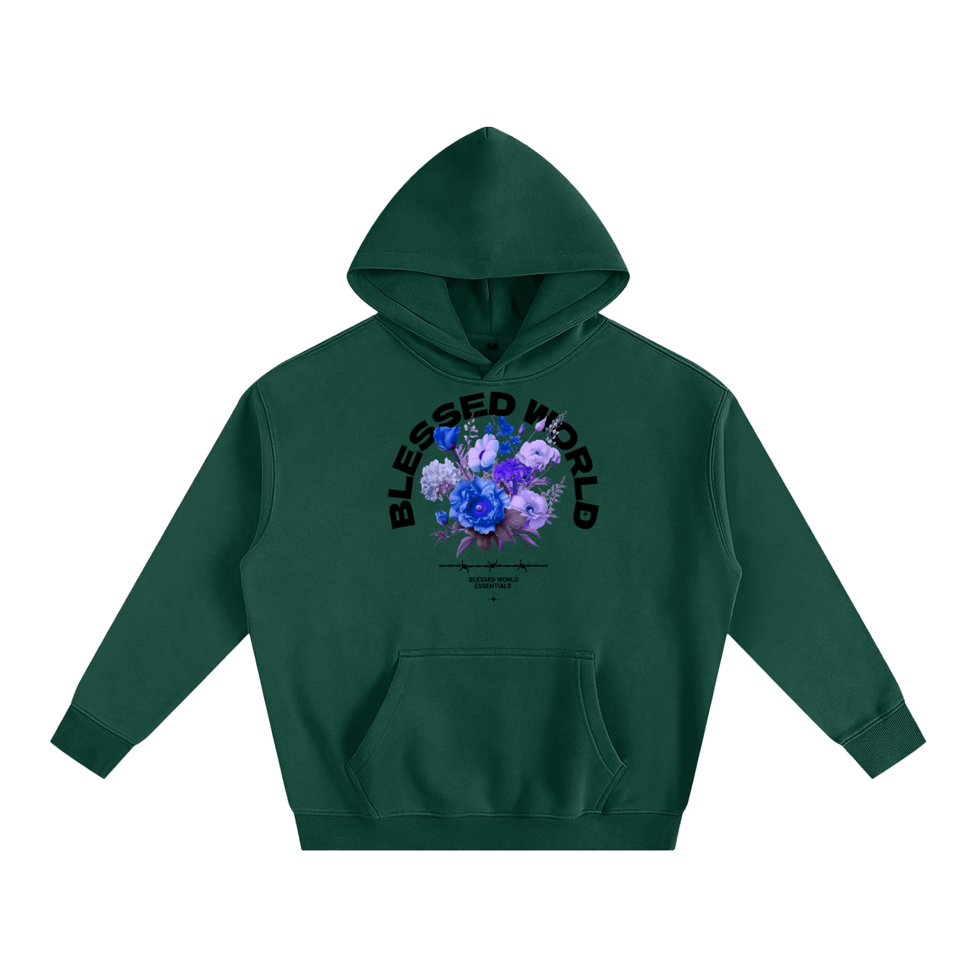 Blessed World Floral Oversized Hoodie