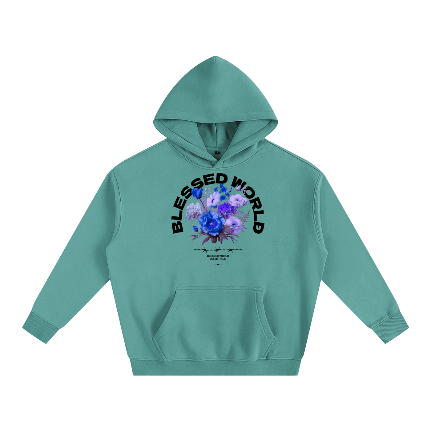 Blessed World Floral Oversized Hoodie