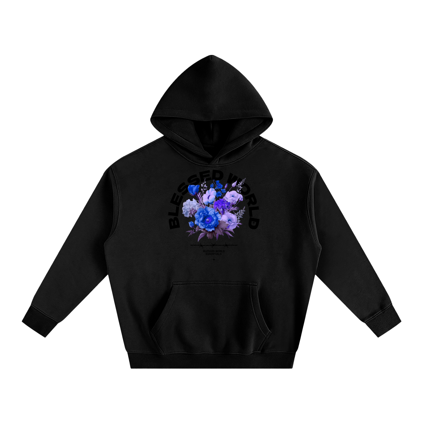 Blessed World Floral Oversized Hoodie