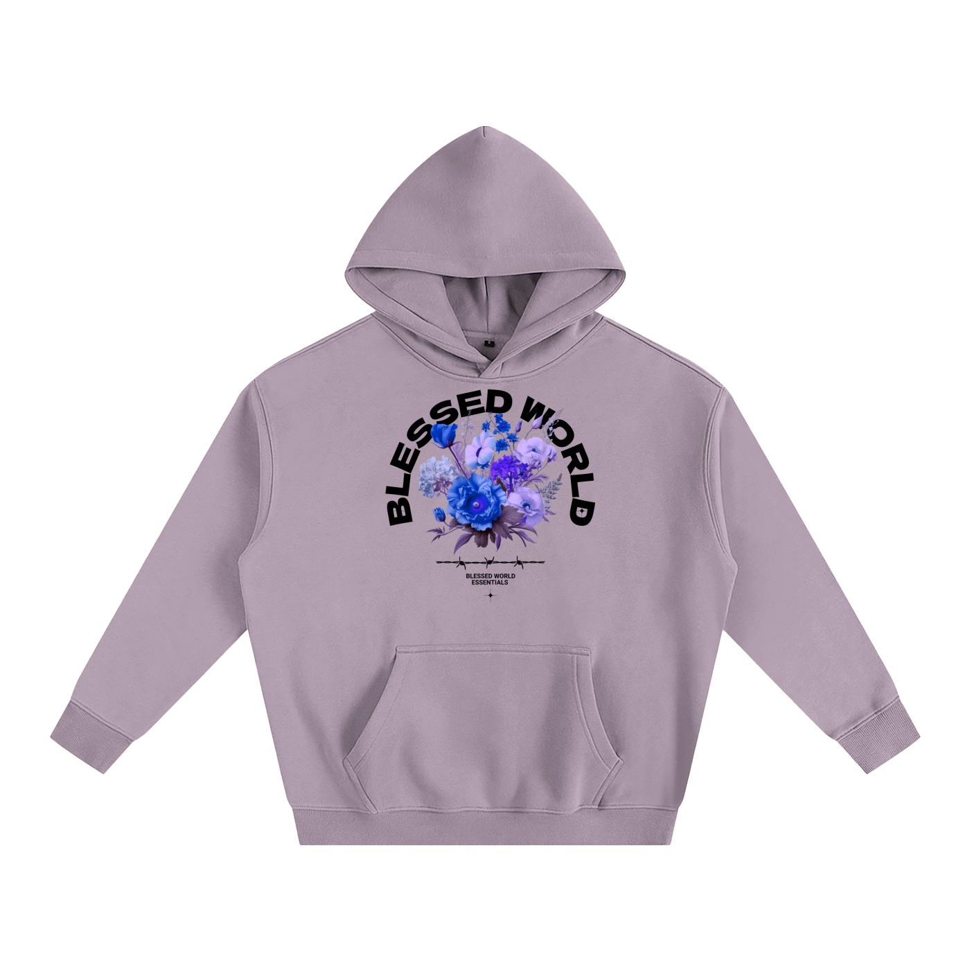 Blessed World Floral Oversized Hoodie