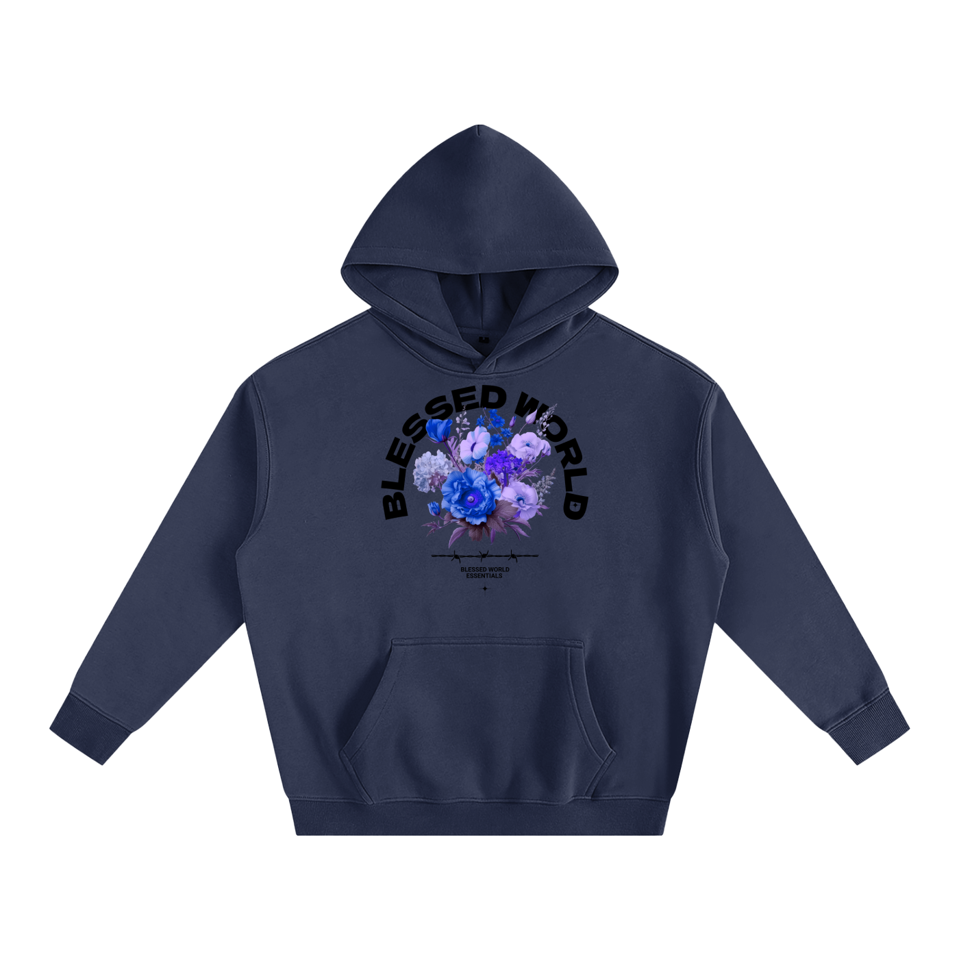Blessed World Floral Oversized Hoodie