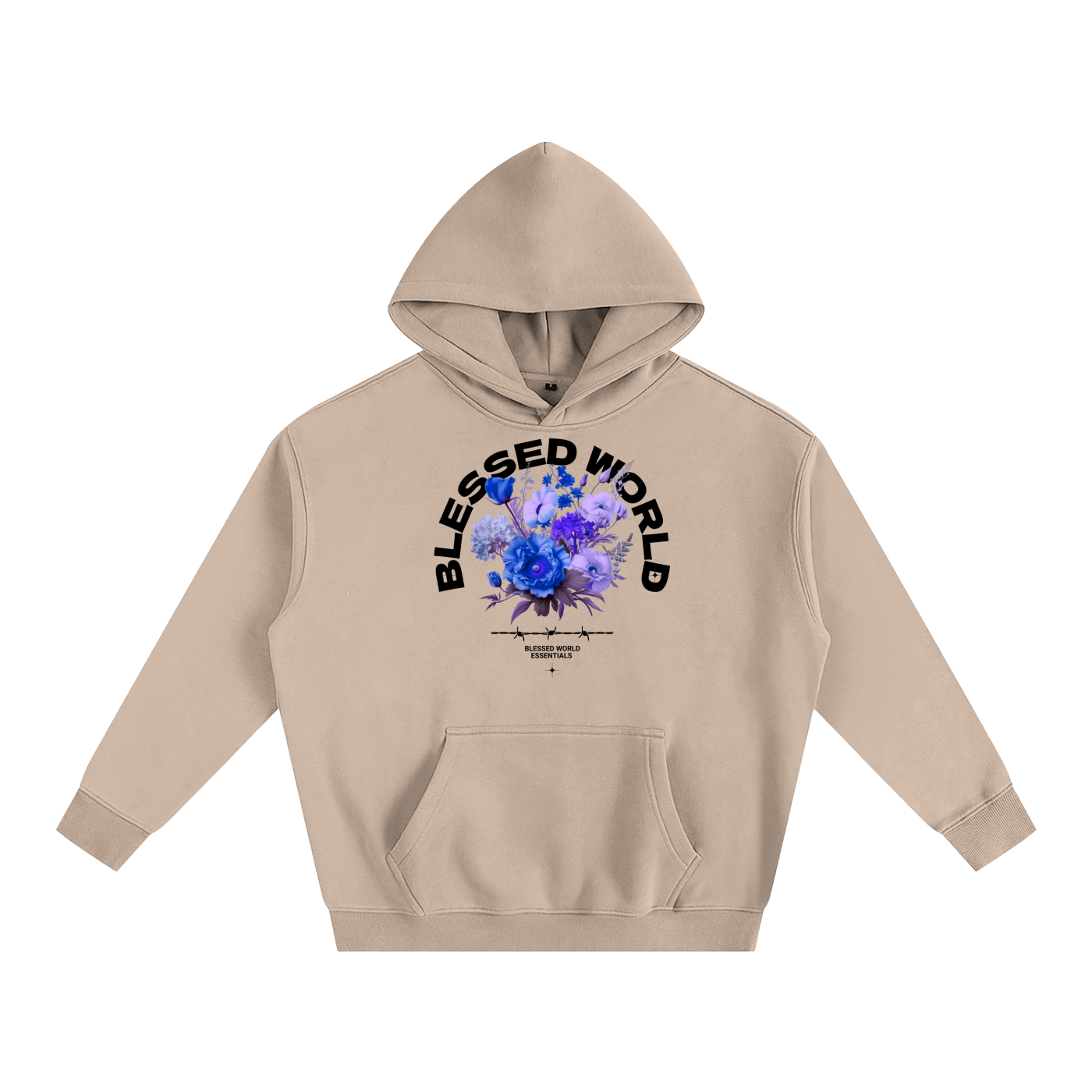 Blessed World Floral Oversized Hoodie