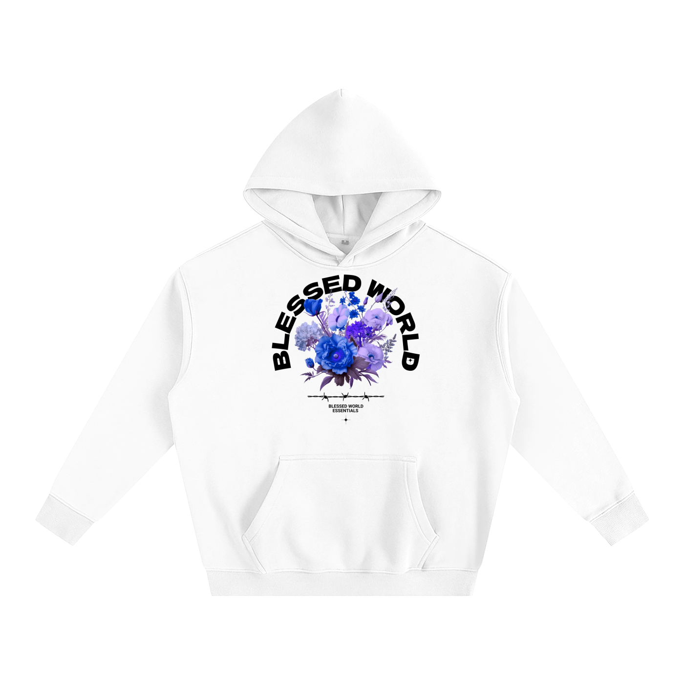 Blessed World Floral Oversized Hoodie