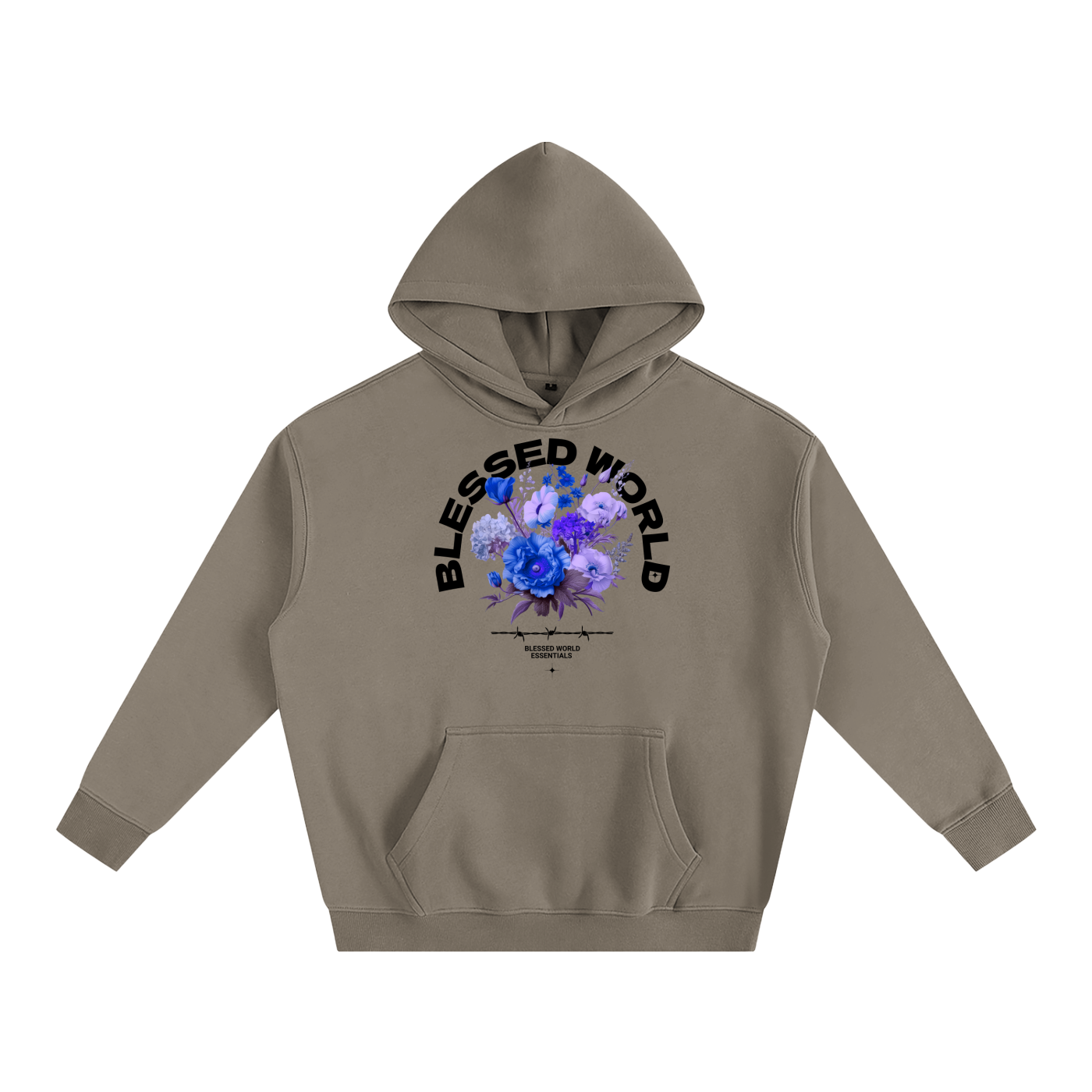 Blessed World Floral Oversized Hoodie