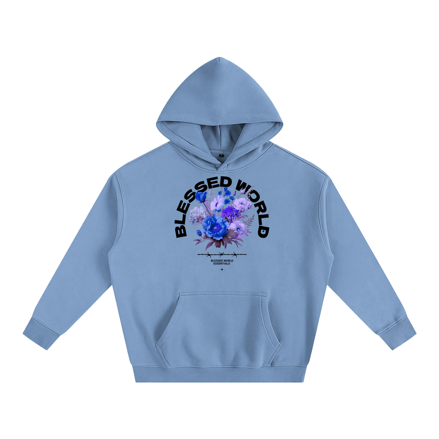 Blessed World Floral Oversized Hoodie